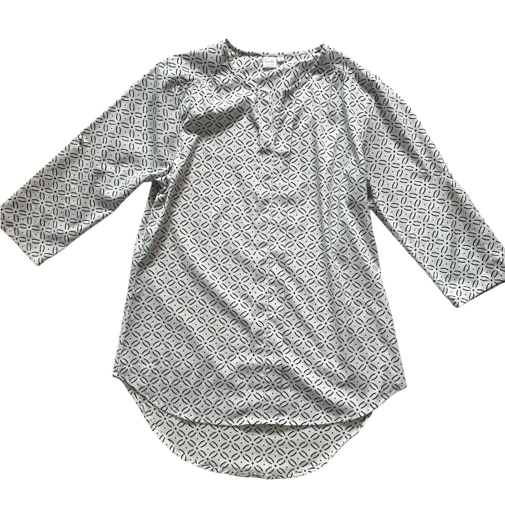 Twik Black and White Patterned Blouse